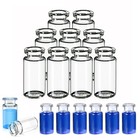 2000pcs Clear Glass 10ml Headspace Sample Vials 20mm Crimp Transparent Flat Hplc