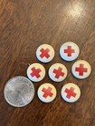 Red Cross Pin Lot Of Seven Vintage Antique Cool    