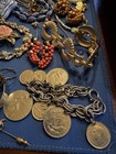Antique Vintage Junk Drawer Jewelry Estate Sale Find Lot X-88