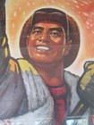Vintage 1969 China Cultural Revolution Steel Workers Propaganda Poster Original