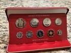 1976 Republic Of Malta 9 Coin Decimal Proof Set Minted At The Franklin Mint Nice