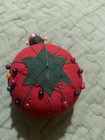 Vintage Cloth Tomato And Strawberry Pin Cushions