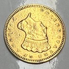 1874 Gold Dollar  1 Indian Head Princess Type 3 Pre-33 Coin Us Fine To Very Vf