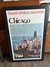 Twa Trans World Airlines Chicago Travel Poster Original
