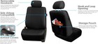 Faux Leather Low Back Seat Covers  Universal  Fit  Black