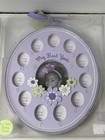 First Impressions My First Year Baby Photo Frame Oval  Easter Egg Shape Purple