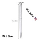 Students Ballpoint Pen Short Spin Office School Teenager Ball Roller Ink Black