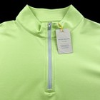 Peter Millar Crown Sport Perth Melange Quarter Zip Pullover Lime Green Xl