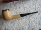 Vintage Block Meerschaum Estate Pipe  isle Of Man  In Fitted Case  c  Icon Vg