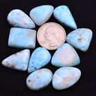 10 Pcs Natural Larimar 20mm-25mm Untreated Cabochon Loose Gemstones Wholesale