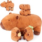 5-in-1 Capybara Stuffed Animals With Babies Inside  5pcs Set Capybara Plush W   