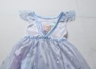 Disney Frozen Girl s Queen Elsa Graphic Satin Nightgown Eh6 Blue white Size 3t