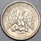 1890-pi Mexico 5 Centavos Vf Potosi Mint Scarce Silver Coin  25061703r 