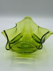 Viking Glass  6806 Swung Bowl-avocado Drape Htf  7 5  Wide Mid-century Modern