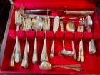 1847 Rogers Bros Adoration 65 Pc  Flatware Silverware Set Case Included