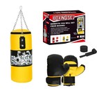 Unfilled Heavy Boxing Punching Bags W  Gloves For Mma Karate Kickboxing Training