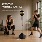 Boxing Reaction Ball Freestanding Reflex Bag Adjust Punching Bag W pump
