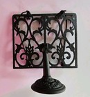 Cast Iron Vintage Black Adjustable Recipe Book Bible Music Stand Holder