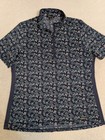 Kerrits Equestrian Kids Cool Ride Ice Fil Short Sleeve Riding Shirt Size Xl Blue