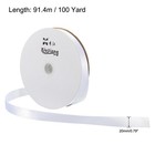 0 79  Wide 100 Yards Satin Ribbon Double Face Craft Roll Decoration Bleach White