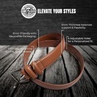 Marino   s Men Genuine Leather Dress Belt With Single Prong Buckle Tan 42 