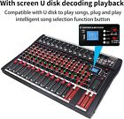 Professional 12 Channel Live Studio Audio Mixer Mixing Console Usb Sound Board
