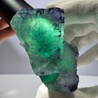 Phantom Fluorite Cube Specimen  Parqueted Zonal Okorusu Namibia 65 65 30mm