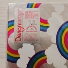 Vintage 1983 Silver Foil Paper Rainbow Clouds Gift Wrap Wrapping Paper Sealed