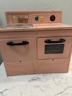 1950 s Vintage Empire Little Lady Pink Metal Tin Childs Electric Toy Stove Mcm