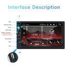 Double 2 Din Car Stereo Radio 7  Touch Screen Bluetooth Fm Audio   Backup Camera