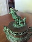 Vintage Or Antique Bronze Asian Incense Burner Foo 6 5  Rare