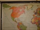School Wall Map World Map 1945-1980 267x169 Vintage 1982 Nuclear Weapons