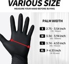 Basic 100pcs Black Vinyl Synthetic Multipurpose Latex Free Disposable Gloves