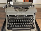 Antique 40s Underwood Champion Typewriter 1946 Steel With Carrying Case Untested
