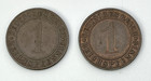 Lot Of 2 Vintage German Pfennig Wheat Coins 1934   1936 1p World Bronze Germany