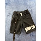 Calvin Klein Jeans Boys Black Logo Sweatshorts Size S 8 Drawstring Elastic Waist