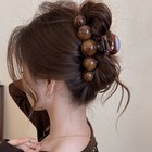 1pc Fashion Pearl Large Simple Elegant Acrylic Hair Claw Hairpin For Women s