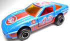 1983 Majorette Chevrolet Corvette Tsp 43 No 215 Blue 1 57 Diecast 3  Car W  Red