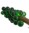 Vintage Mid Century Modern Green Lucite Grape Cluster Sculpture On Driftwood
