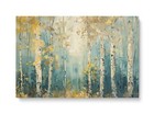 Birch Trees Forest Canvas Art Print  Modern Home Wall Decor