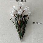 Vintage Nordic 6 Lights Glass Wall Lamp Rural Leaves Wall Mount Sconce Home Deco