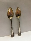 Vintage Ornate Sterling Silver Little Spoons  Lot Of 2