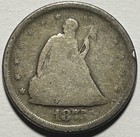 1875-s Twenty Cent Piece     Circulated 