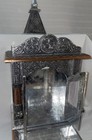 Puja Mander Oxidized  Silver W  Copper Trim Temple 23 2 8 Inches High