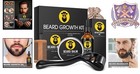 Beard Care Set  Growth Oil  Balm  Comb   Storage Pouch - Ideal Gift