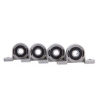 4 Pieces 8mm Bore Diameter Ball Mounted Pillow Block Insert Bearings   Zinc