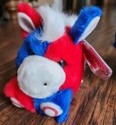 Puffkins By Swibco Usa 4th Of July Set  2000 Stars   Stripes Plush W Tags