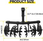 32  Cut Width Atv utv Disc Plow Harrow With 2  Receiver Hitch Heavy Duty Attach