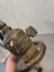 Antique Brass Art Nouveau Victorian Wall Sconce Fixture Pair Deco Glass Shades