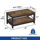 Coffee Table Modern Center Table With 2-tier Open Storage Shelf For Living Room